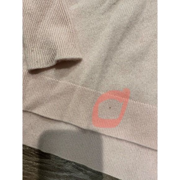 Halogen Light Pink V-neck Cashmere Sweater Medium - Picture 4 of 5